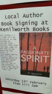 Promo poster for book signing 8 Feb 2016