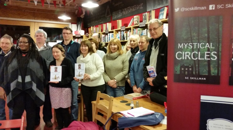 Members of the Coventry Writing Group, Big Comfy Bookshop, Fargo Village, Coventry 6 March 2018